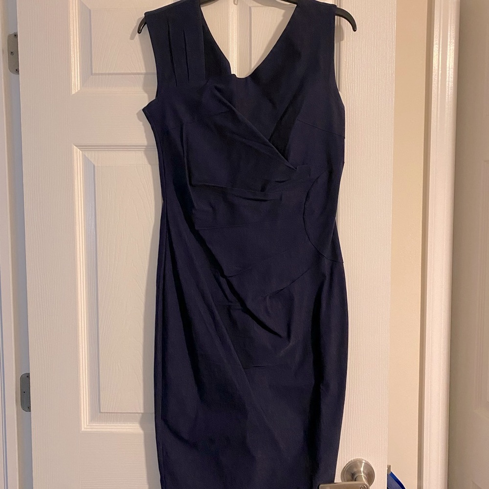 Navy dress sleek